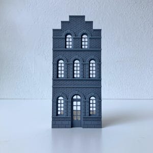 HO Scale Building Facade | 1:87 | Victorian Brick Railway Backdrop