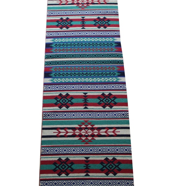 Kilim runner rug - New reversible Turkish colourful wool Kilim runner Rug