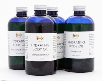 Organisk kroppsolja - Apelsin/Patchouli, Ylang Ylang/Lavendel, Bergamott, Rosa grapefrukt