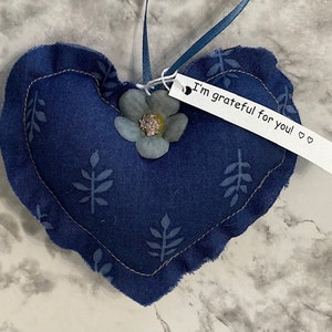 Ensemble cadeau Grateful Hearts de 4 Thank You Gift Blue leaf image 1