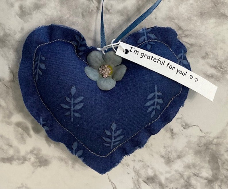 Ensemble cadeau Grateful Hearts de 4 Thank You Gift Blue leaf image 1