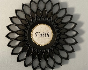 Faith Embroidered Sign Wall Art Handmade Gift