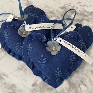 Ensemble cadeau Grateful Hearts de 4 Thank You Gift Blue leaf image 2