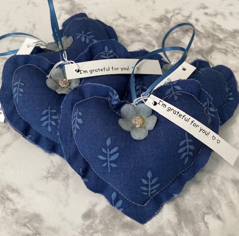 Ensemble cadeau Grateful Hearts de 4 Thank You Gift Blue leaf image 2