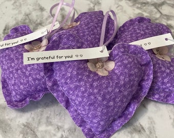 Grateful Hearts Gift Set set of 4 Thank You Gift Lavender Tiny Floral