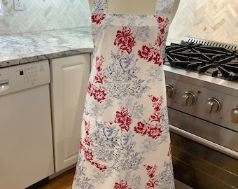 Size 8-12 Women’s Apron Japanese Cross-back Apron Pinafore Apron No Ties on Apron Butterfly Heart Apron Great Baking Apron. Ready to Ship