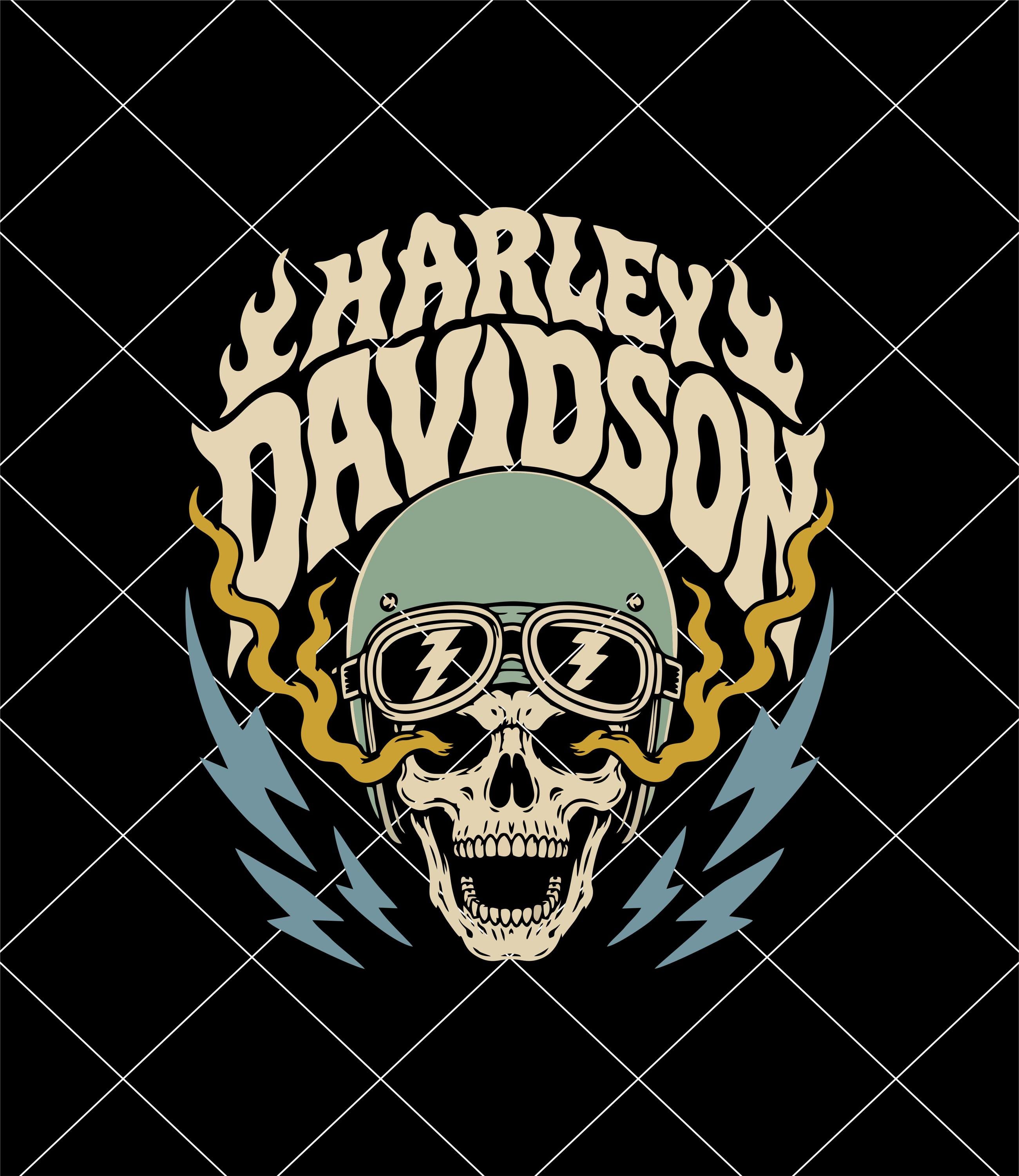Harley Davidson Skull Patches - Etsy