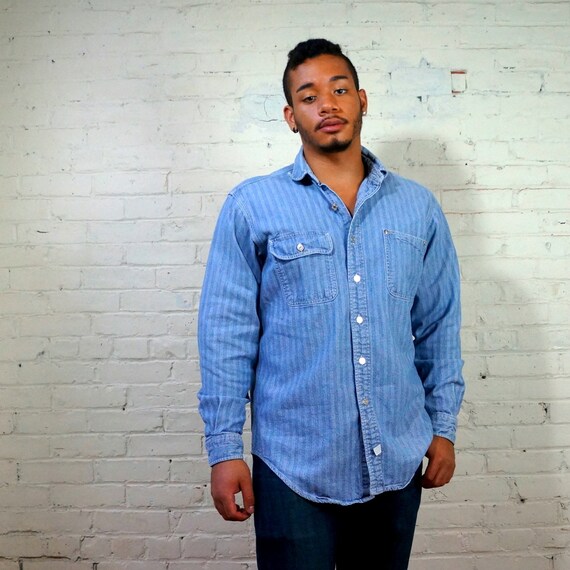 Vintage Ralph Lauren • 1970s • Denim Shirt • Boyfr