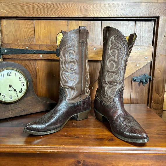 Vintage Cowboy Boots | 1980s | Nocona Boots | Bro… - image 1