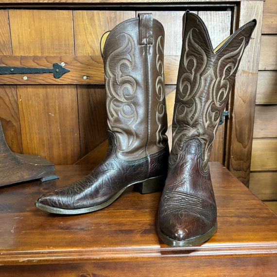 Vintage Cowboy Boots | 1980s | Nocona Boots | Bro… - image 2