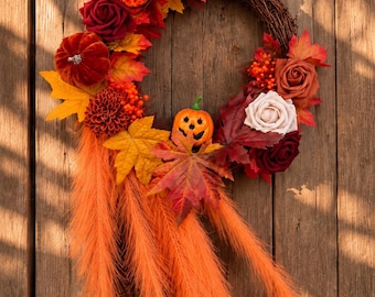 Autumn wreath | Autumn wreath | Rustic wreath | Autumn decor | Farmhouse decor