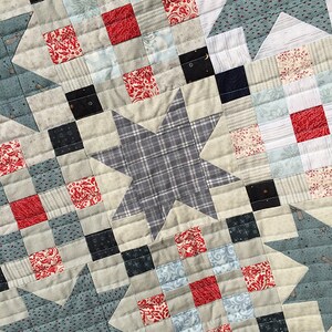 Checkered Star Quilt Lap Size image 4
