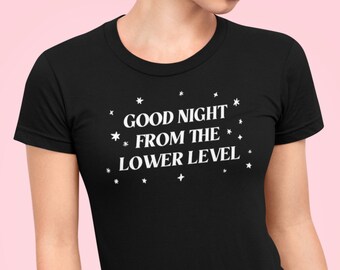 Good Night from the Lower Level Women's Short Sleeve T-Shirt - RHONY, Bravo Tee