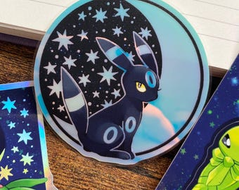Glow In The Dark Alien Shiny Umbreon ~ Poke Vinyl Sticker