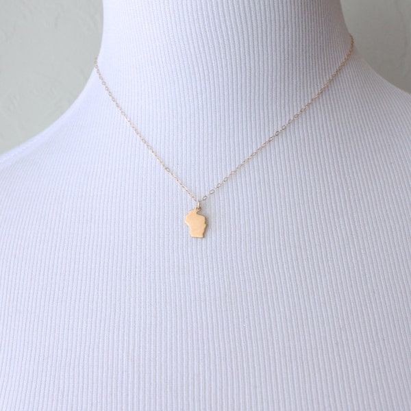 Wisconsin  Charm Necklace