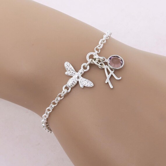 Personalised bee bracelet deals