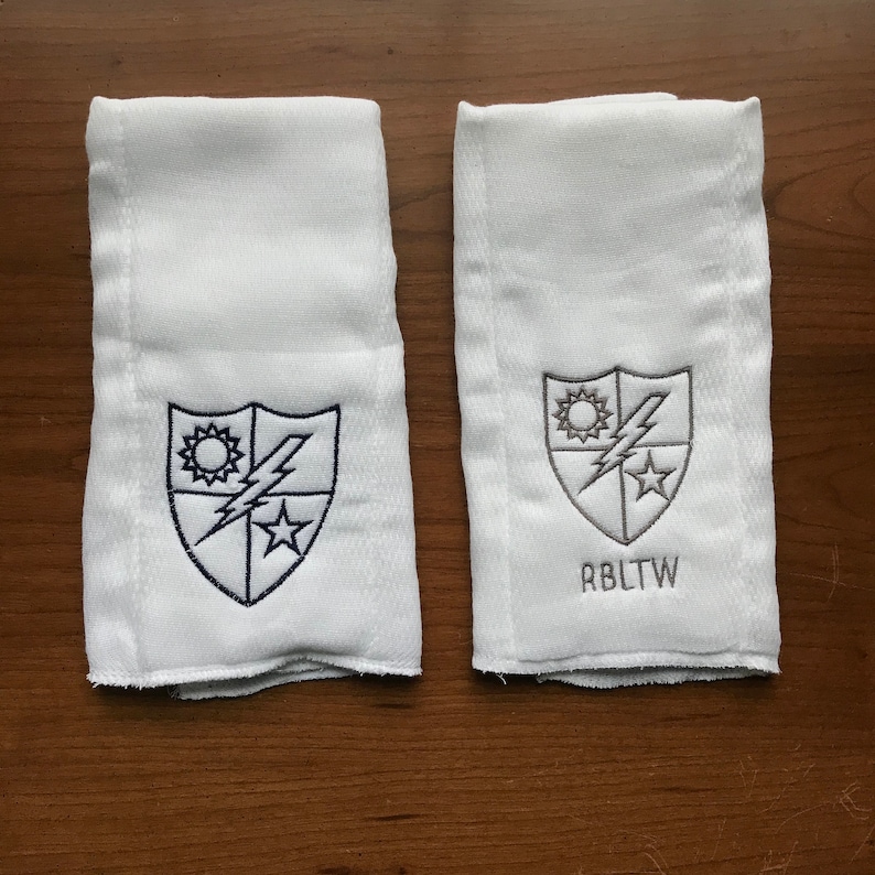 Ranger Regiment DUI Organic Cotton Burp Cloth Set Personalized Baby Burp Cloth Army Baby Gift