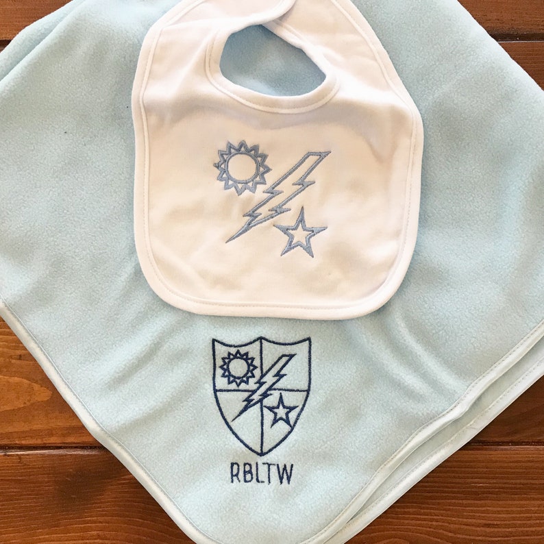 Ranger Regiment DUI Organic Cotton Burp Cloth Set Personalized Baby Burp Cloth Army Baby Gift