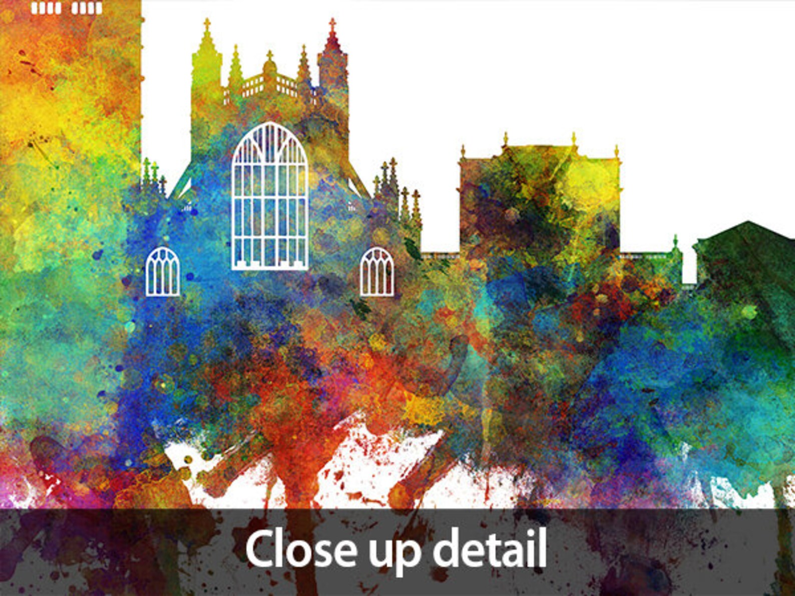 Bath Skyline Bath England Cityscape Art Print Poster - Etsy