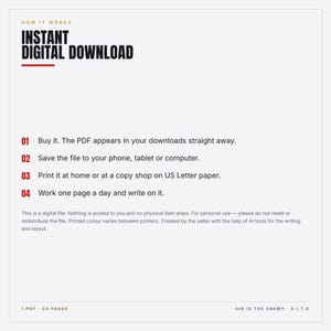 30-daagse uitdaging voor telefoon- en schermdiscipline (printbaar PDF) | Christelijk digitaal detox-werkboek | Schermtijd resetten | Direct downloaden afbeelding 6