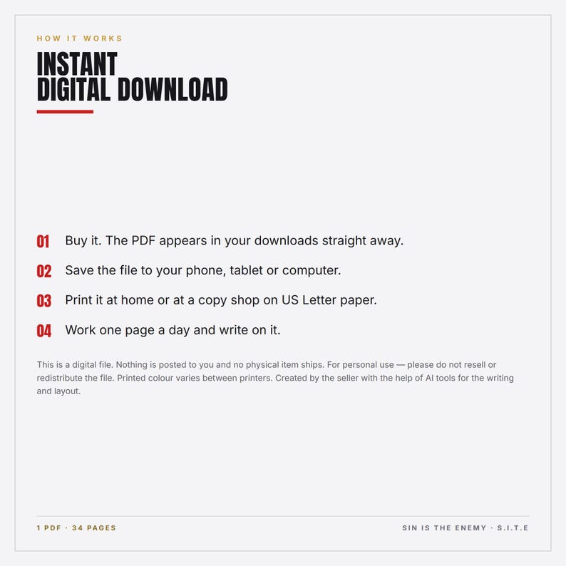 30-daagse uitdaging voor telefoon- en schermdiscipline (printbaar PDF) | Christelijk digitaal detox-werkboek | Schermtijd resetten | Direct downloaden afbeelding 6