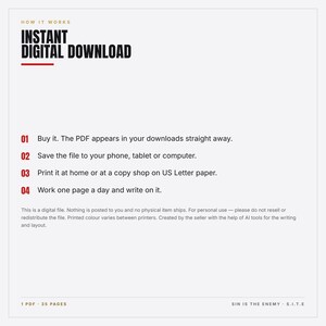 Desafio de 30 Dias de Prestação de Contas em PDF para Imprimir | Livro Devocional para Homens Cristãos | Diário Bíblico Diário | Download Imediato imagem 6