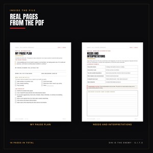 Anger and Self-Control Workbook Printable | Christian Men Escalation Map, Pause Plan, Incident Log, Repair Tracker | PDF Download image 3