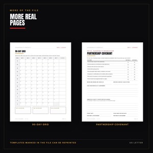 Christian Accountability Starter Kit Printable PDF | Mens Accountability Plan, Daily Tracker, Partner Covenant | Instant Download image 5