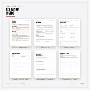 Christian Accountability Starter Kit Printable PDF | Mens Accountability Plan, Daily Tracker, Partner Covenant | Instant Download image 6