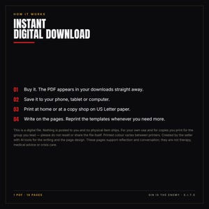 Mens Small Group Leader Kit Printable | Christian Accountability Group Covenant, 60 Minute Agenda, 6 Bible Session Outlines | PDF image 7