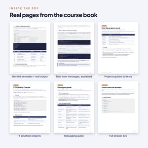 Python Launchpad Bootcamp, Anfängerkurs Python (PDF und Codedateien), 10 Lektionen, 5 Projekte mit Tests, Programmieren lernen (digitaler Download) Bild 3