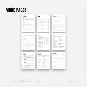 War Closet Bible Study System for Men, Printable KJV Scripture Study PDF, 4 Week Study of James, Prayer Pages and Flashcards image 6