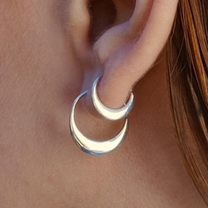 Sterling silver triple earring set best sale