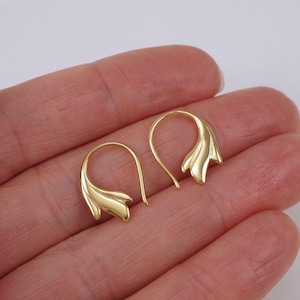 Grace Hoop Earrings – Sterling Silver or 18K Gold Vermeil | Dainty Minimalist Fine Jewelry (338) - Small Hoop Earrings