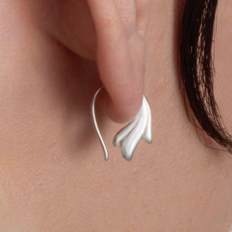Grace Hoop Earrings – Sterling Silver or 18K Gold Vermeil | Dainty Minimalist Fine Jewelry (338) - Small Hoop Earrings