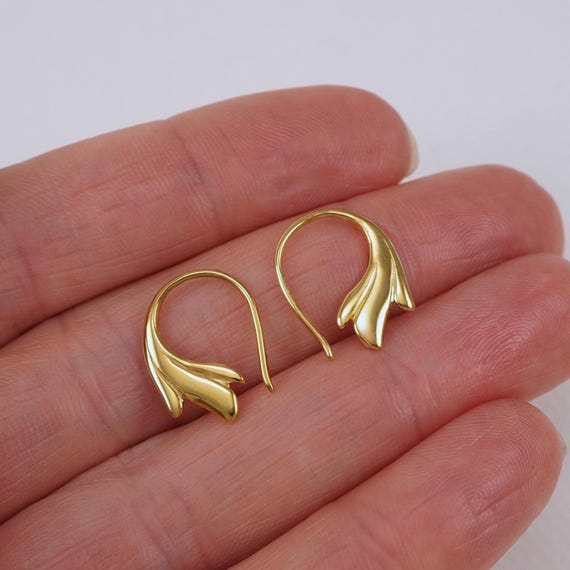 Grace Minimalist Hoop Earrings – Dainty Gold Vermeil or Sterling Silver