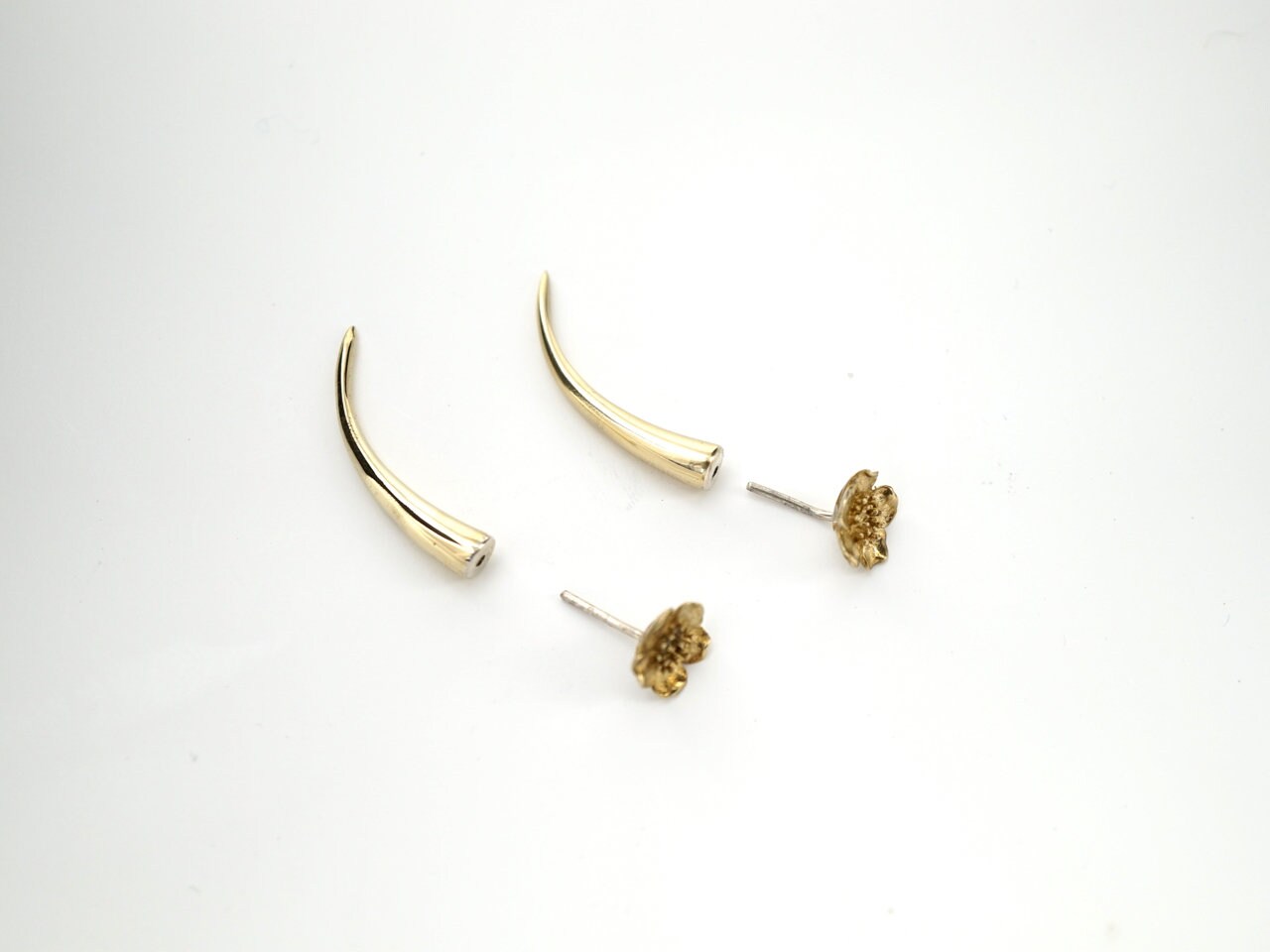 Wild Rose & Thorn Earrings Fake Gauges for Standard | Etsy