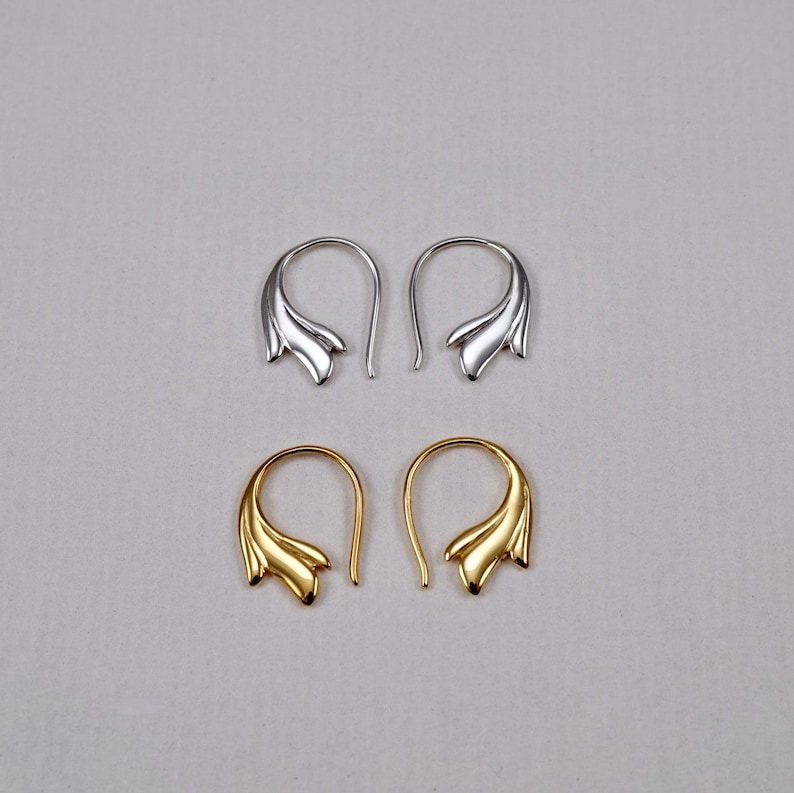 Grace Hoop Earrings – Sterling Silver or 18K Gold Vermeil | Dainty Minimalist Fine Jewelry (338) - Small Hoop Earrings