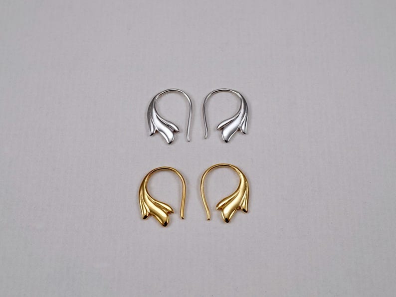 Grace Hoop Earrings – Sterling Silver or 18K Gold Vermeil | Dainty Minimalist Fine Jewelry (338) - Small Hoop Earrings