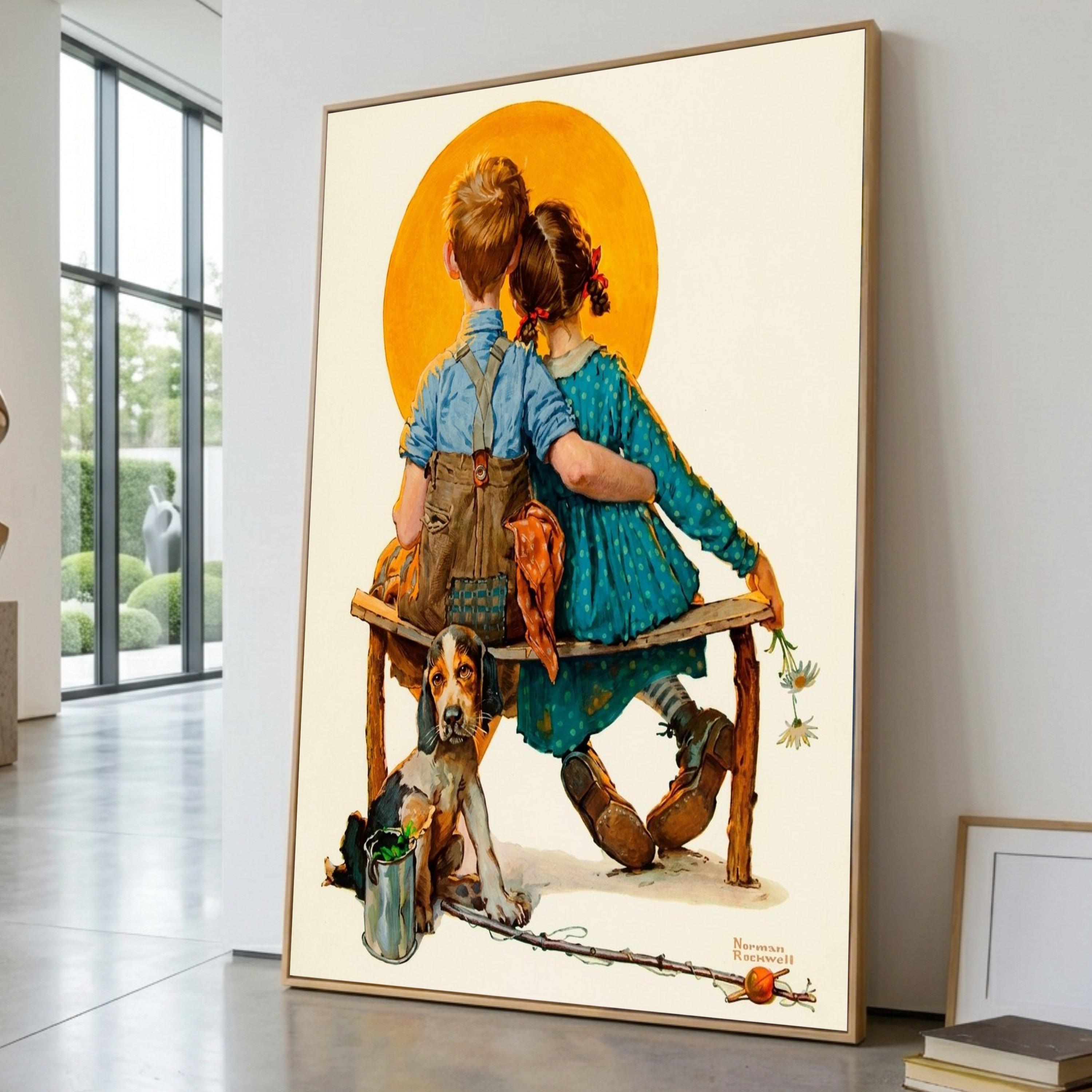 Norman rockwell girl - Etsy 日本