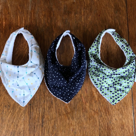 terry cloth bandana bib