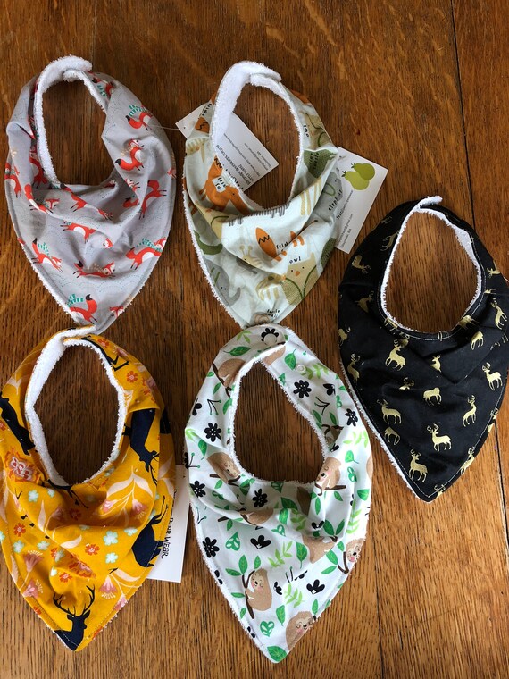 terry cloth bandana bib