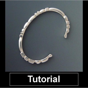 Jewelry Making Tutorial - Filed Cuff Bracelet - Filing Tutorial - Beginner