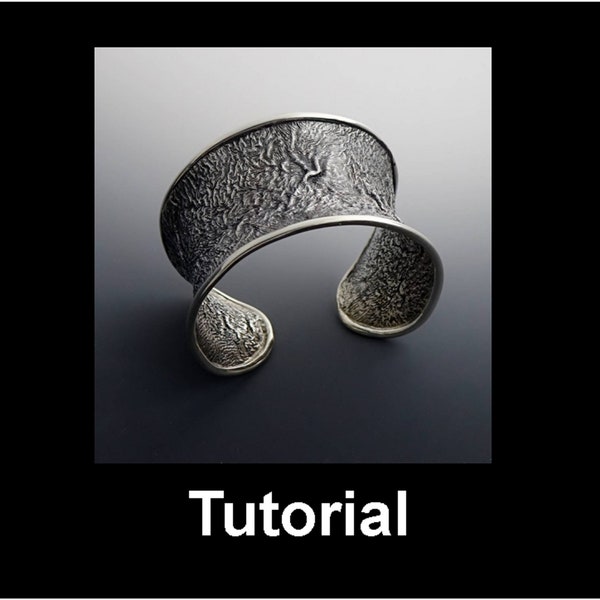 Jewelry Making Tutorial - Advanced Beginner - Build A Cuff Bracelet Blank With Round Wire Trim - 20 Photographed Steps