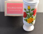 PORCELAIN DEMI-CUP-Romantic Vintage Milk Glass Mug-Demitasse-Expresso-Celebration-Retro 1960s-Kitschy-Affordable Gift Birthday-Mom-Hostess