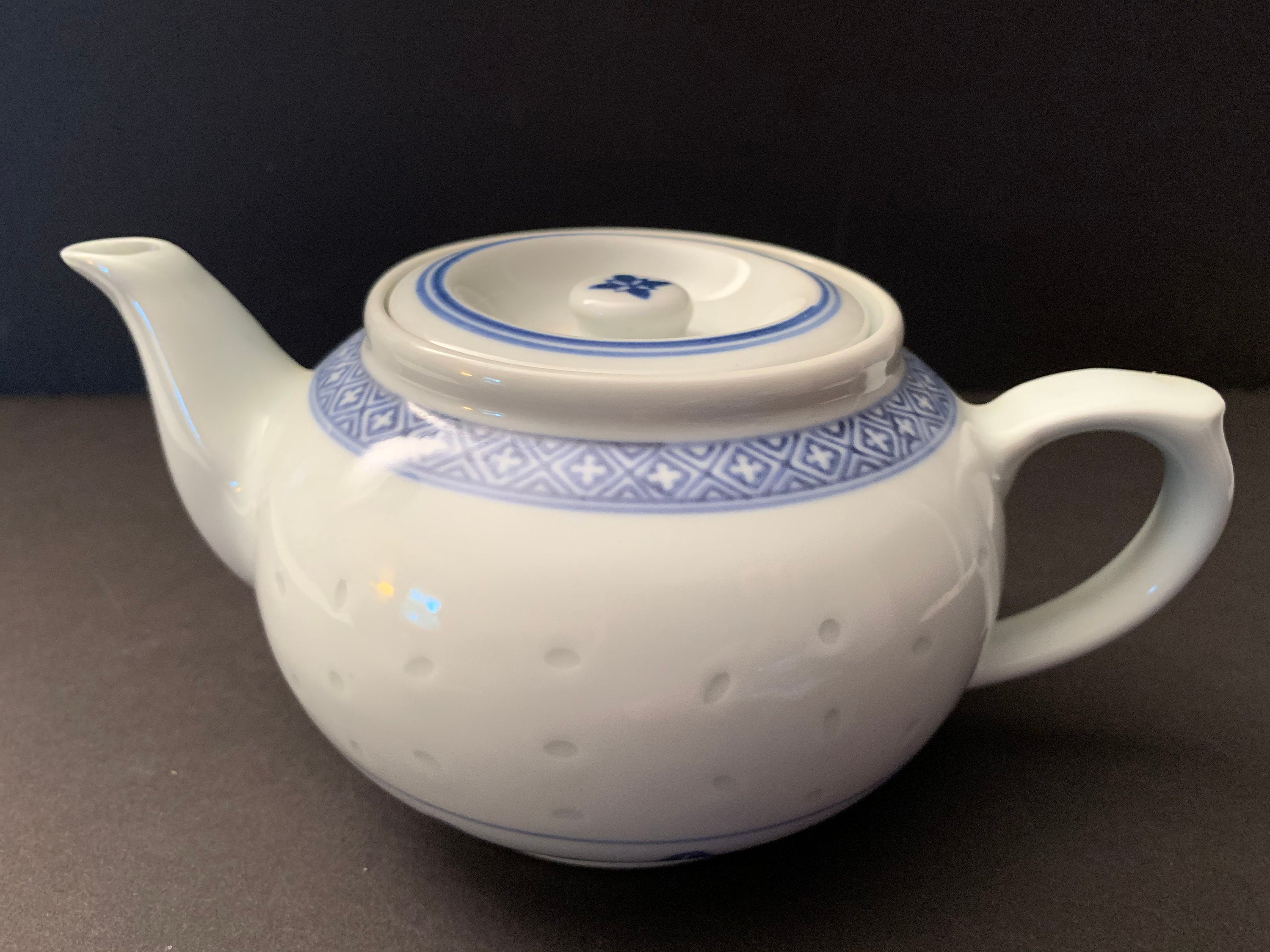 Blue & White Teapot With Lidindividual Tea Potunique Etsy New Zealand