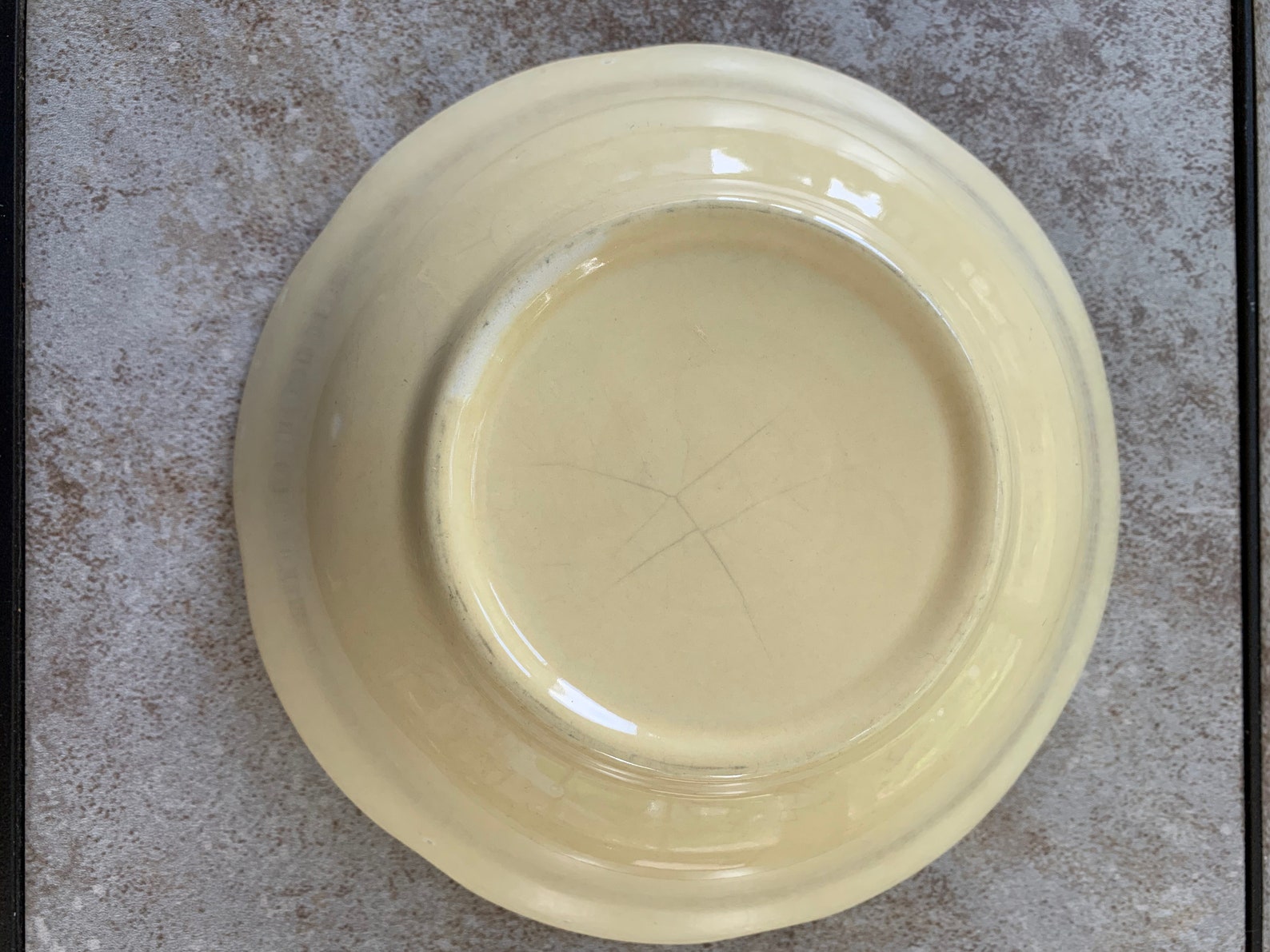 Vintage Ceramic Serving Bowlbuttery Yellow Dishfamily Get Together
