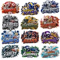 Football Team PNG Bundle, American Football Png, Sports Helmet Clipart, Football Fan Team Spirit PNG, Football Graphic Design, 15 PNG Bundle
