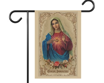 Matching Immaculate Heart Garden & House Banner