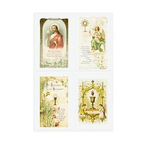 Vintage stickervellen eucharistieviering